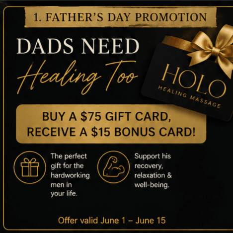 Father's Day Promotion at Holo Healing Massage LLC | Massage in London Ohio in London, OH